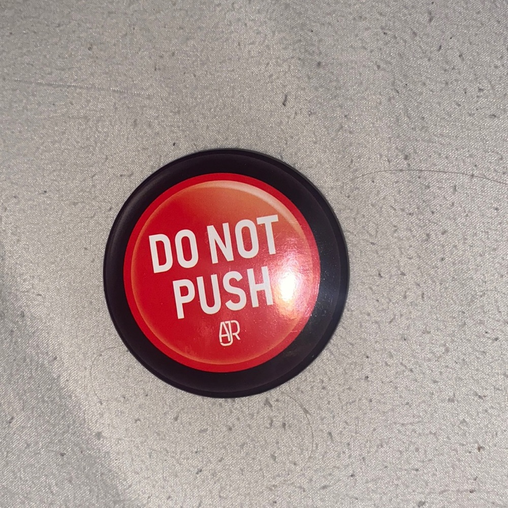 AJR do not push button pin from OKO 2022 Tour (WATCH VIDEO PLS)